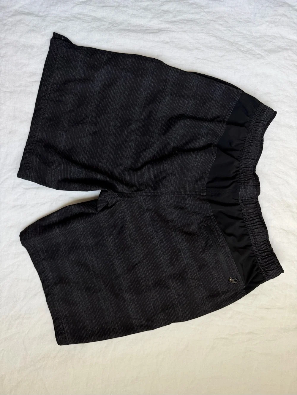 Speedo Black Athletic Swim Shorts with Subtle Logo